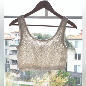 Aritzia Babaton Knit Crop Top